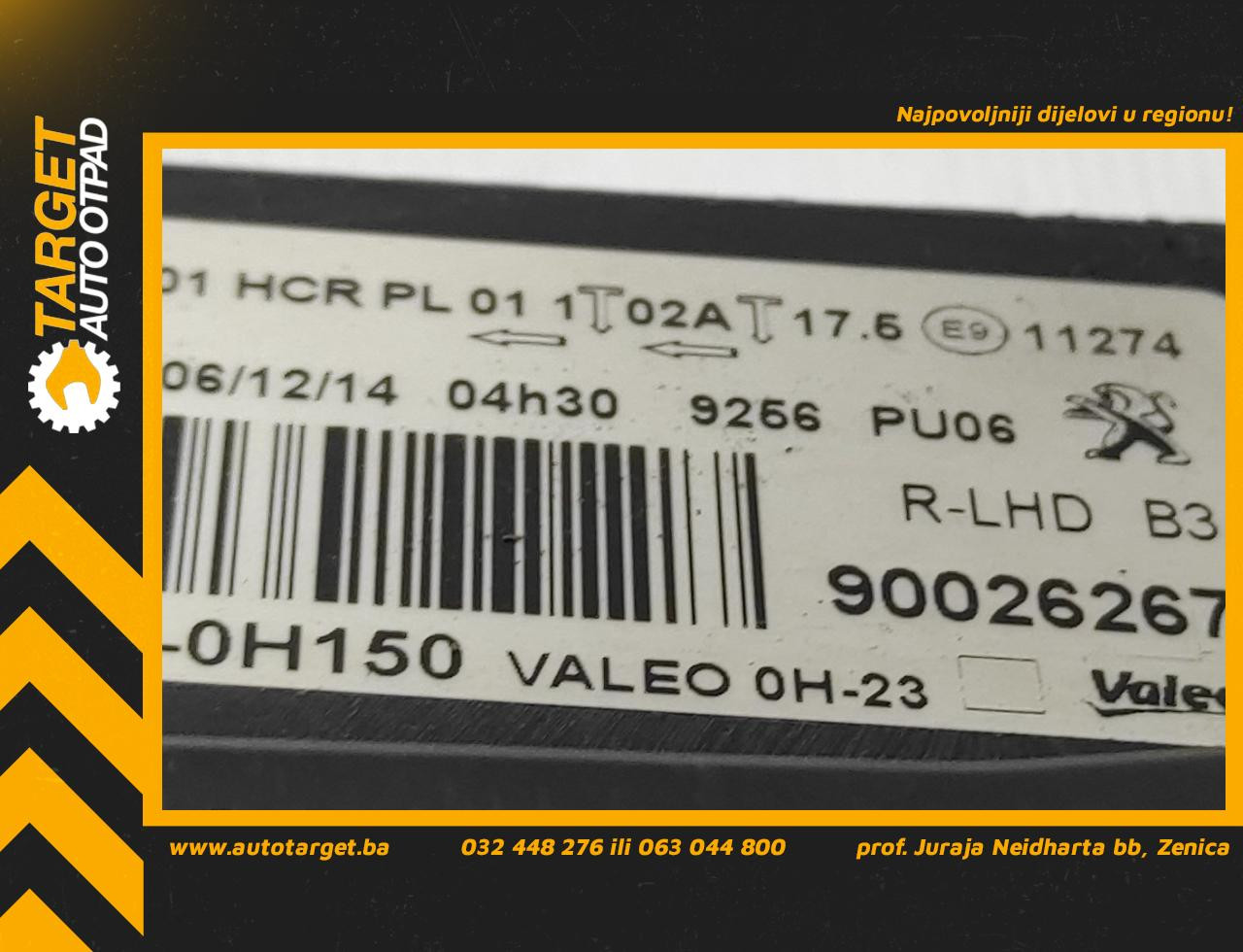 DIJELOVI FAR OSTECEN PEUGEOT 108 > 14- 90026267