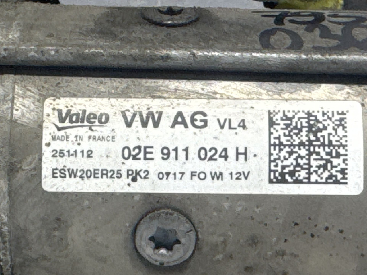 DIJELOVI ALNASER VW PASSAT B7 > 10-14 02E911024H
