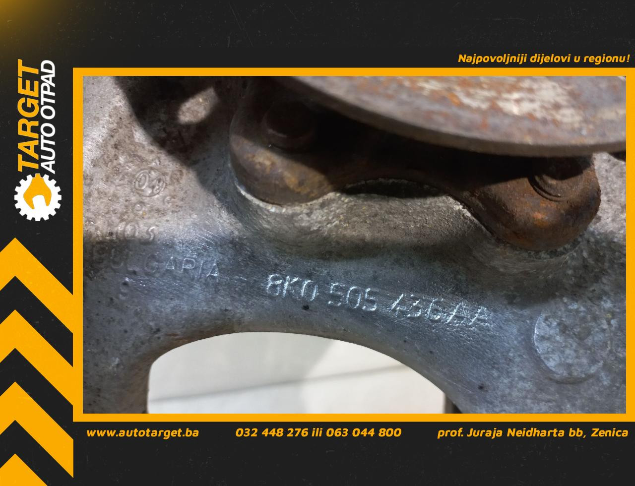 DIJELOVI GLAVCINA AUDI A4 (B8) > 12-15 8K0505436AA