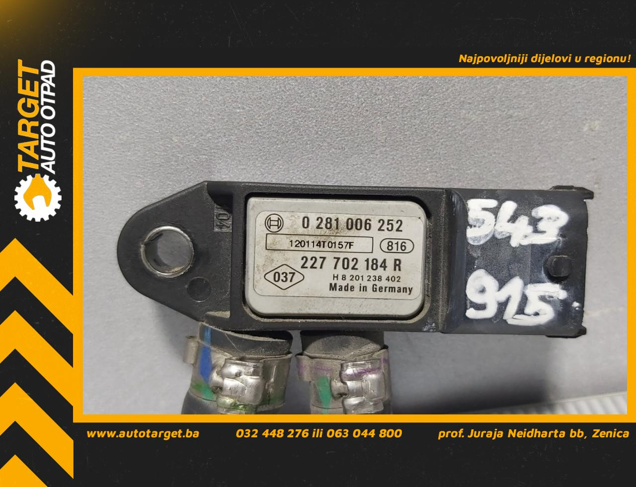 DIJELOVI SENZOR NISSAN QASHQAI > 10-13 1.6 227702184R