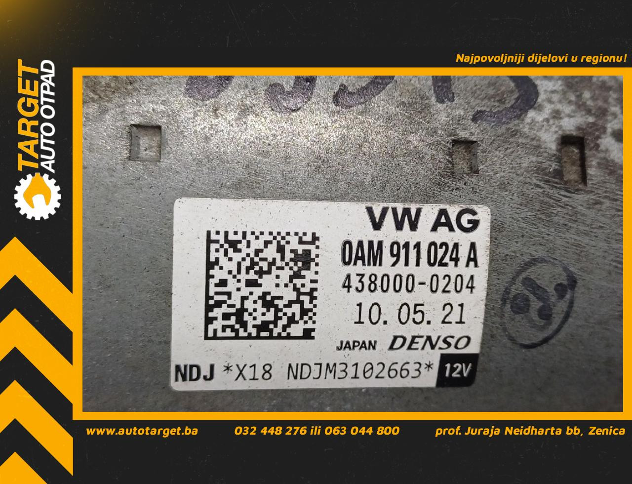 DIJELOVI ALNASER VW POLO > 21- 1.0 0AM911024A