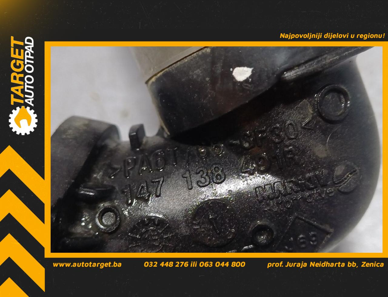 DIJELOVI CRIJEVO NISSAN NV200/EVALIA > 09- 1.5 147138491R