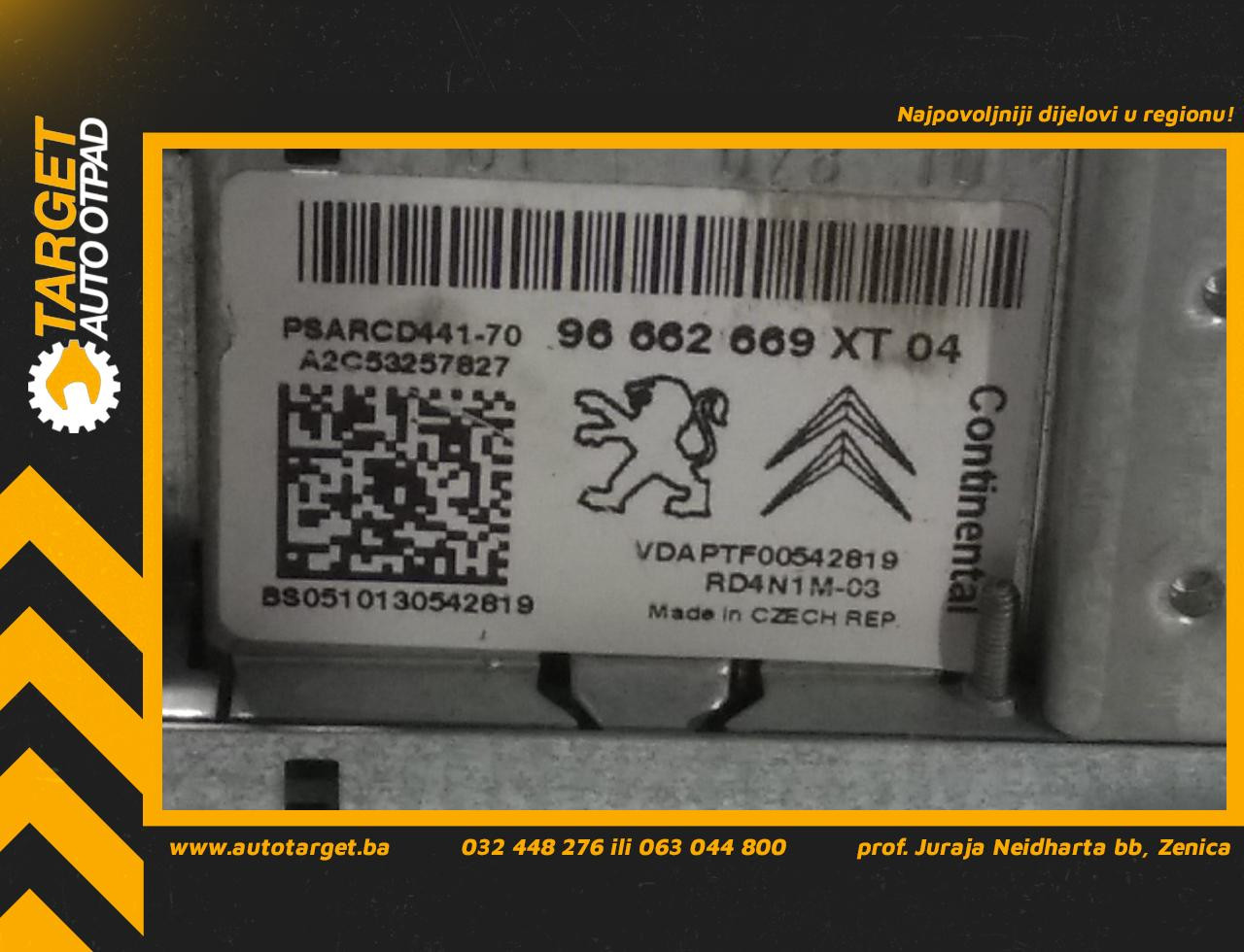 DIJELOVI RADIO CITROEN C3 > 09-13 96662669XT