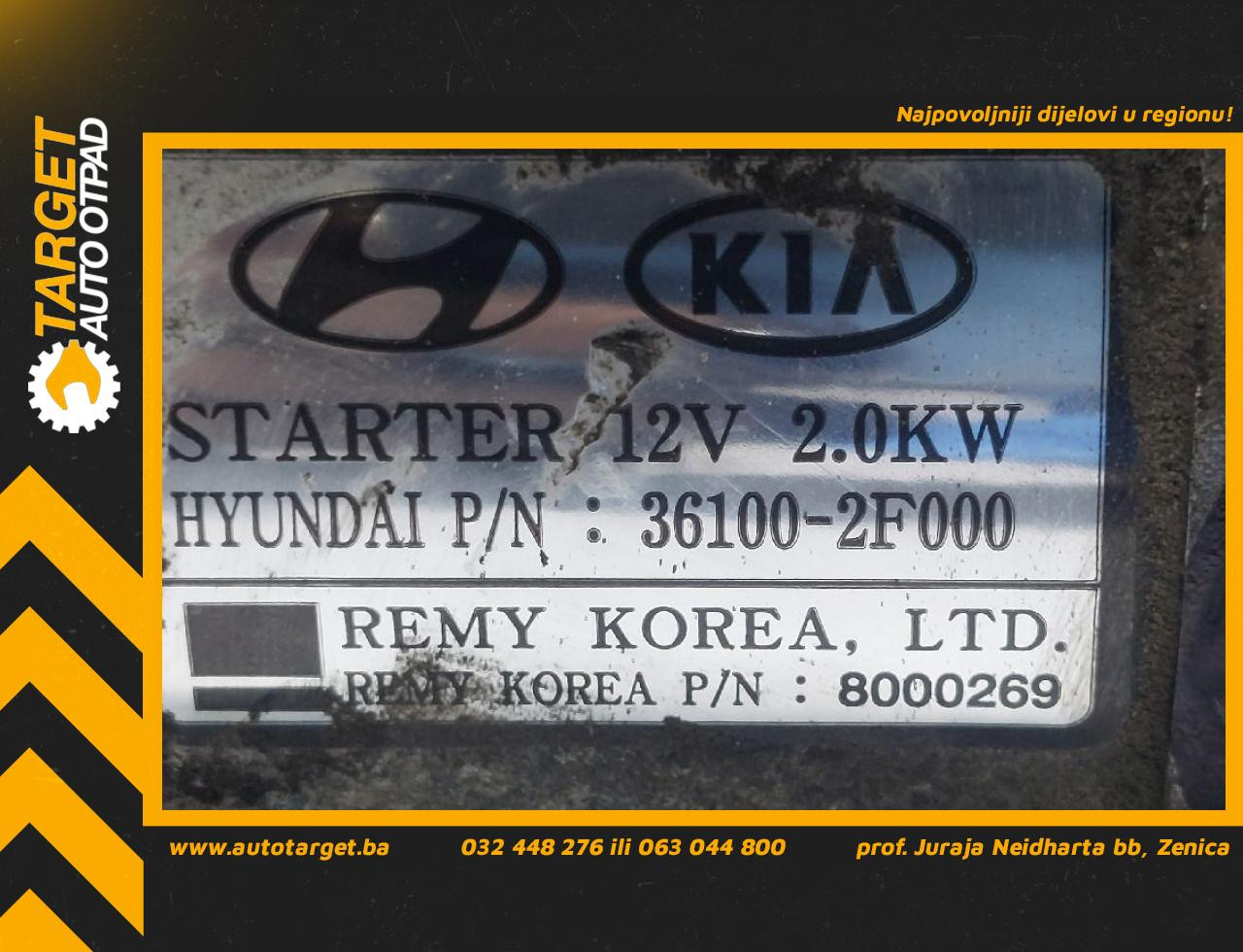 DIJELOVI ALNASER KIA SPORTAGE > 11-15 2.0 361002F000