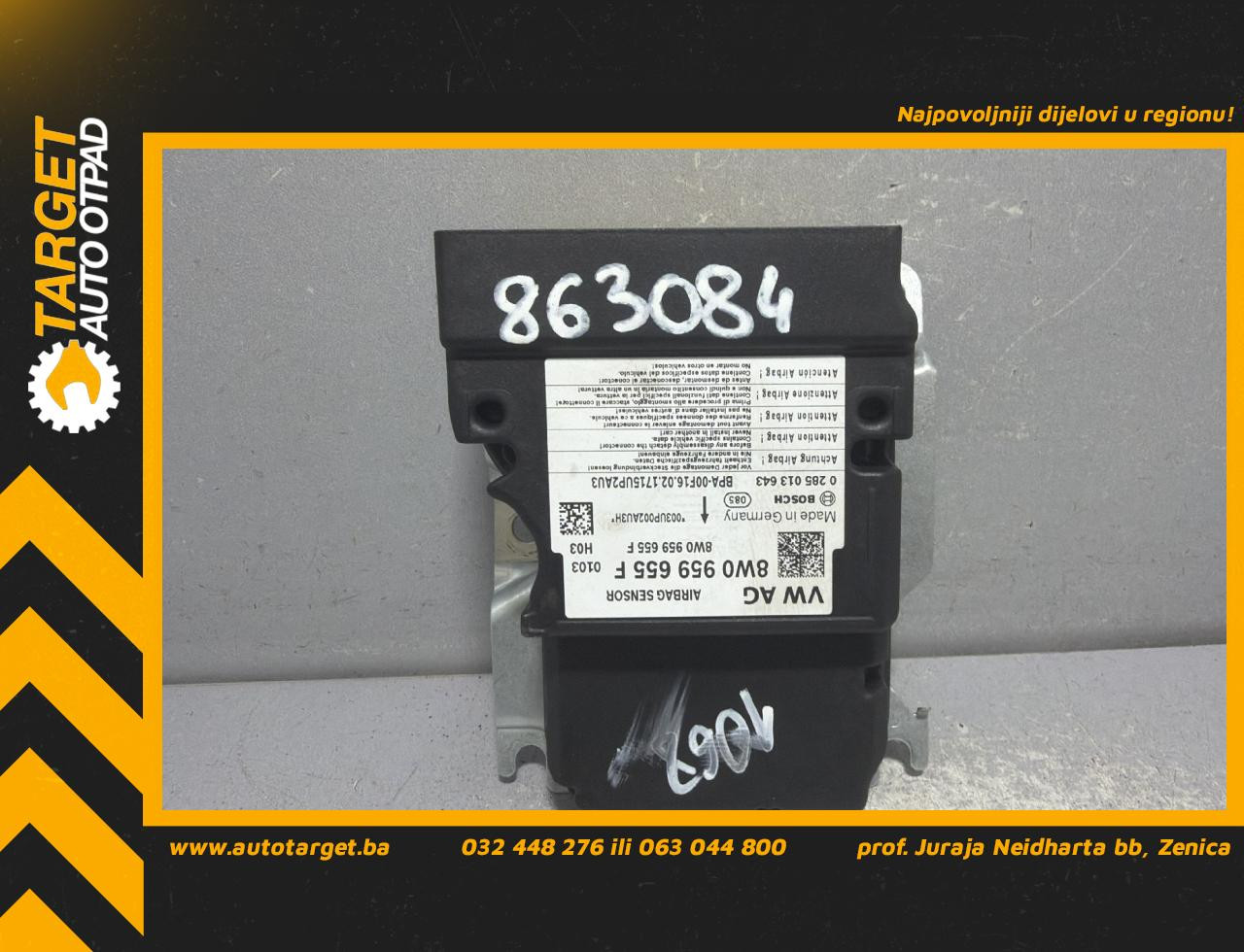DIJELOVI ELEKTRONIKA AIRBAGA AUDI A4 (B9) > 15-18 2.0 8W0959655F