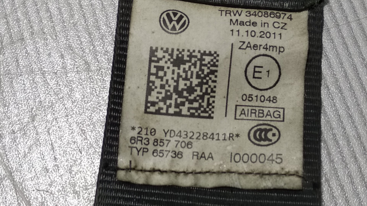 DIJELOVI POJAS VW POLO > 09-14 6R3857706