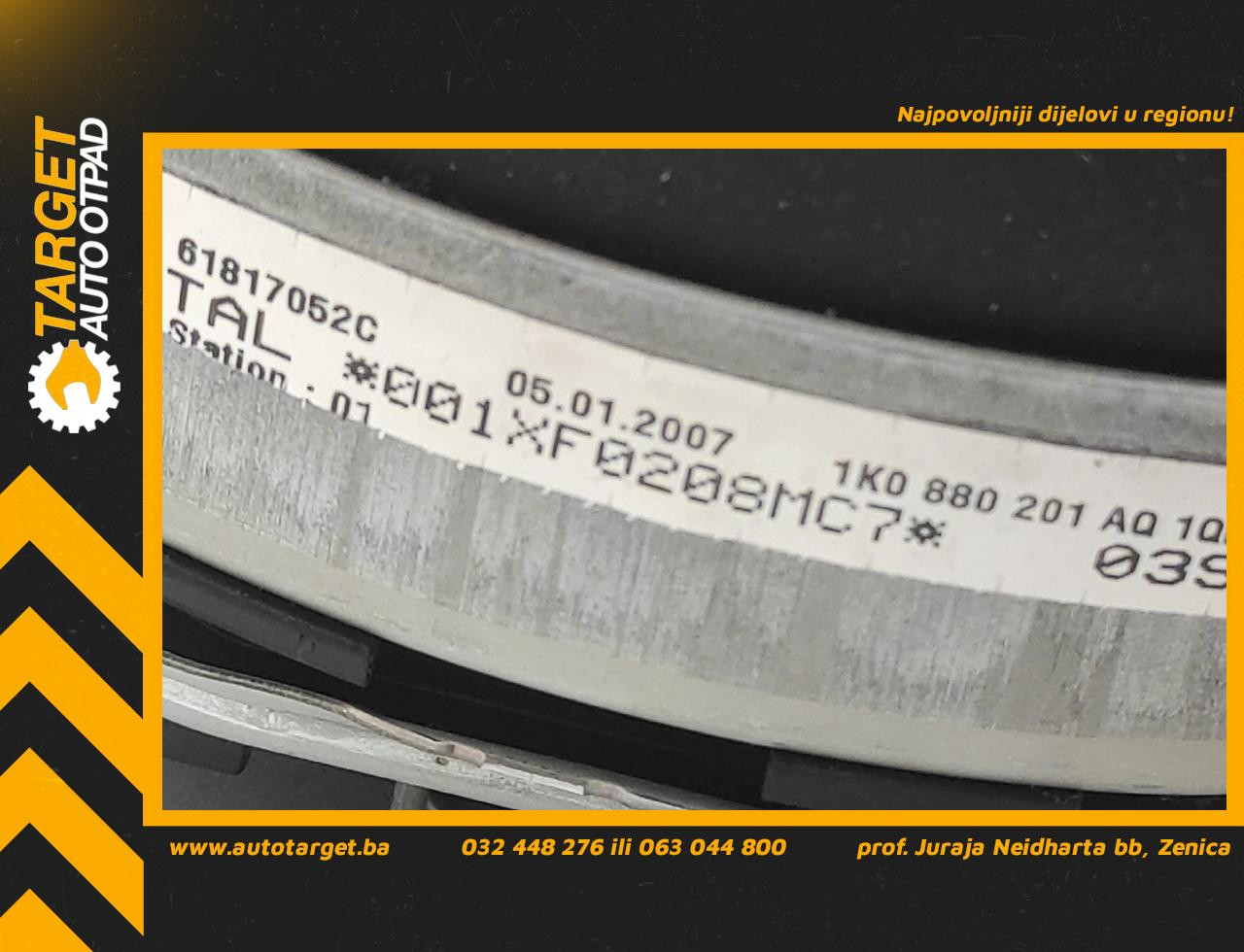 DIJELOVI AIRBAG VOLANA VW PASSAT B6 > 05-10 1K0880201AQ