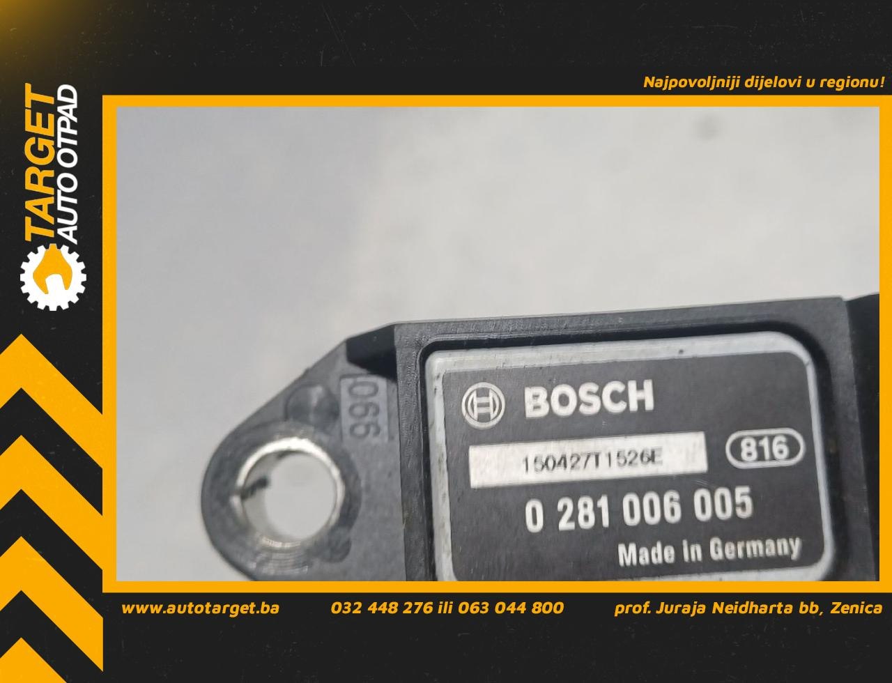 DIJELOVI SENZOR PRITISKA AUDI A4 (B8) > 07-11 2.0 0281006005