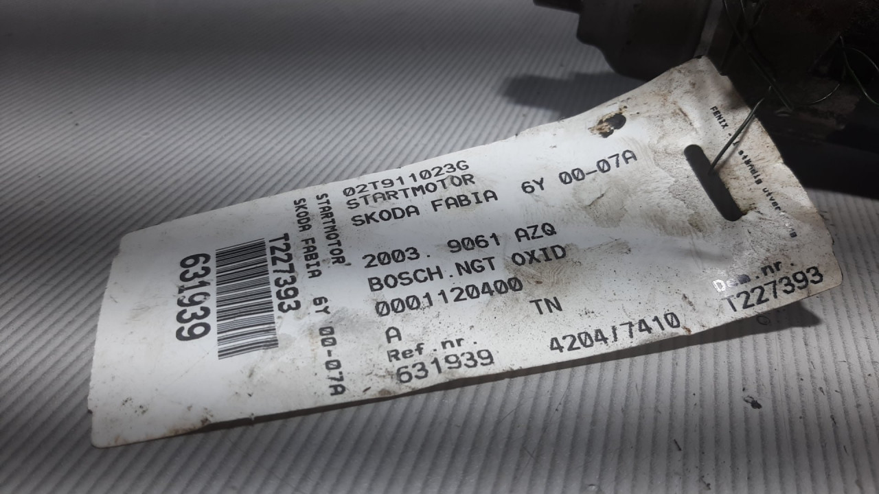 DIJELOVI ALNASER VW POLO > 01-05 02T911023G