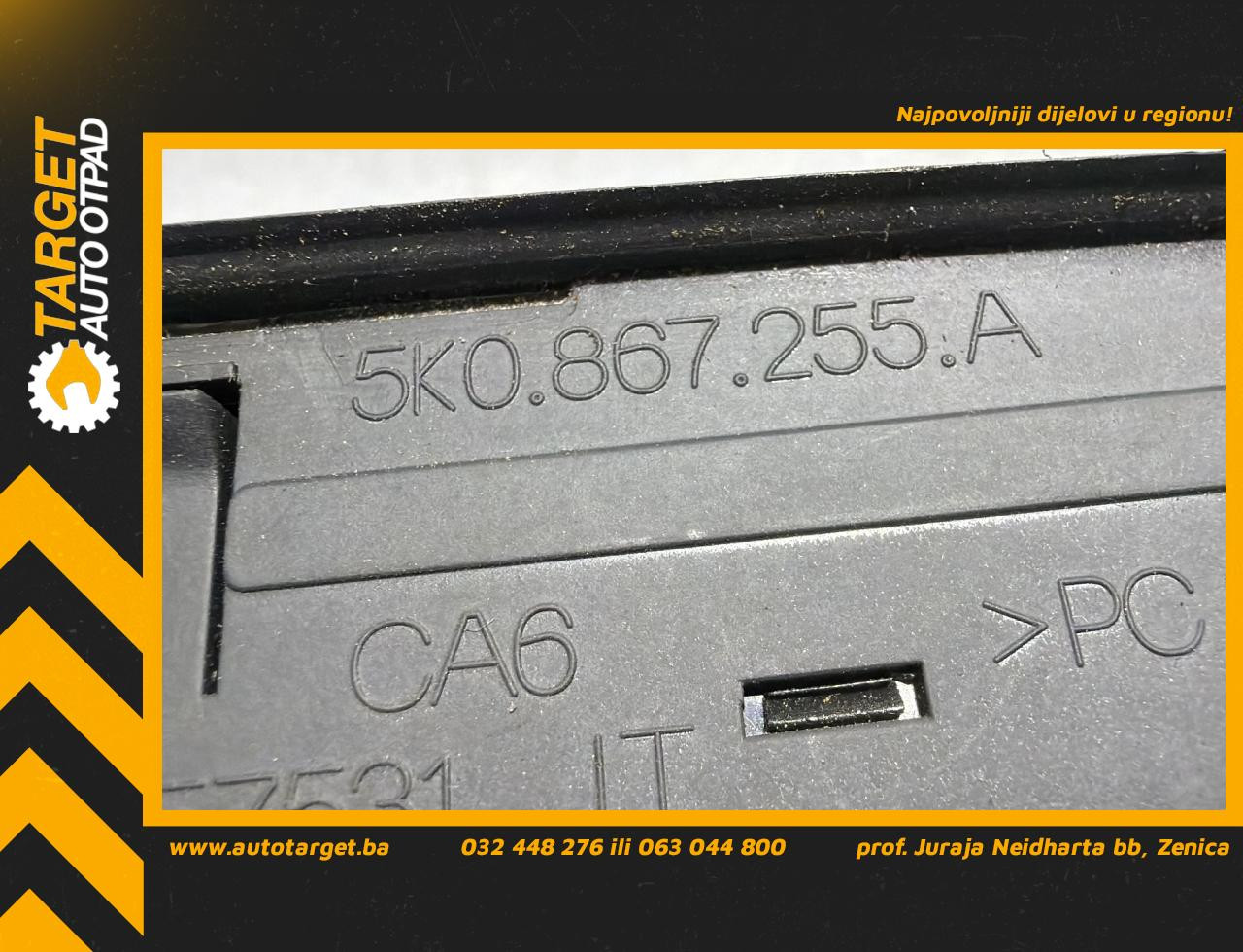 DIJELOVI PREKIDACI PROZORA VW GOLF 6 > 08-12 2.0 5K0867255A