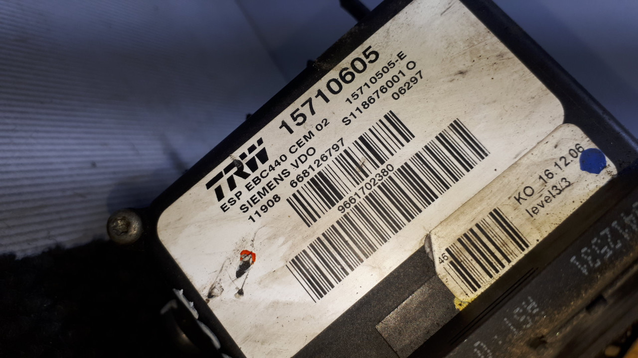 ABS ELEKTRONIKA PEUGEOT 407 > 04-07 9661702380