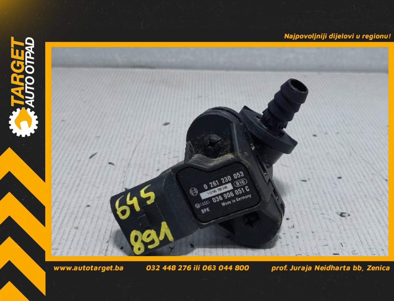 DIJELOVI MAP SENZOR AUDI A4 (B8) > 07-11 036906051C