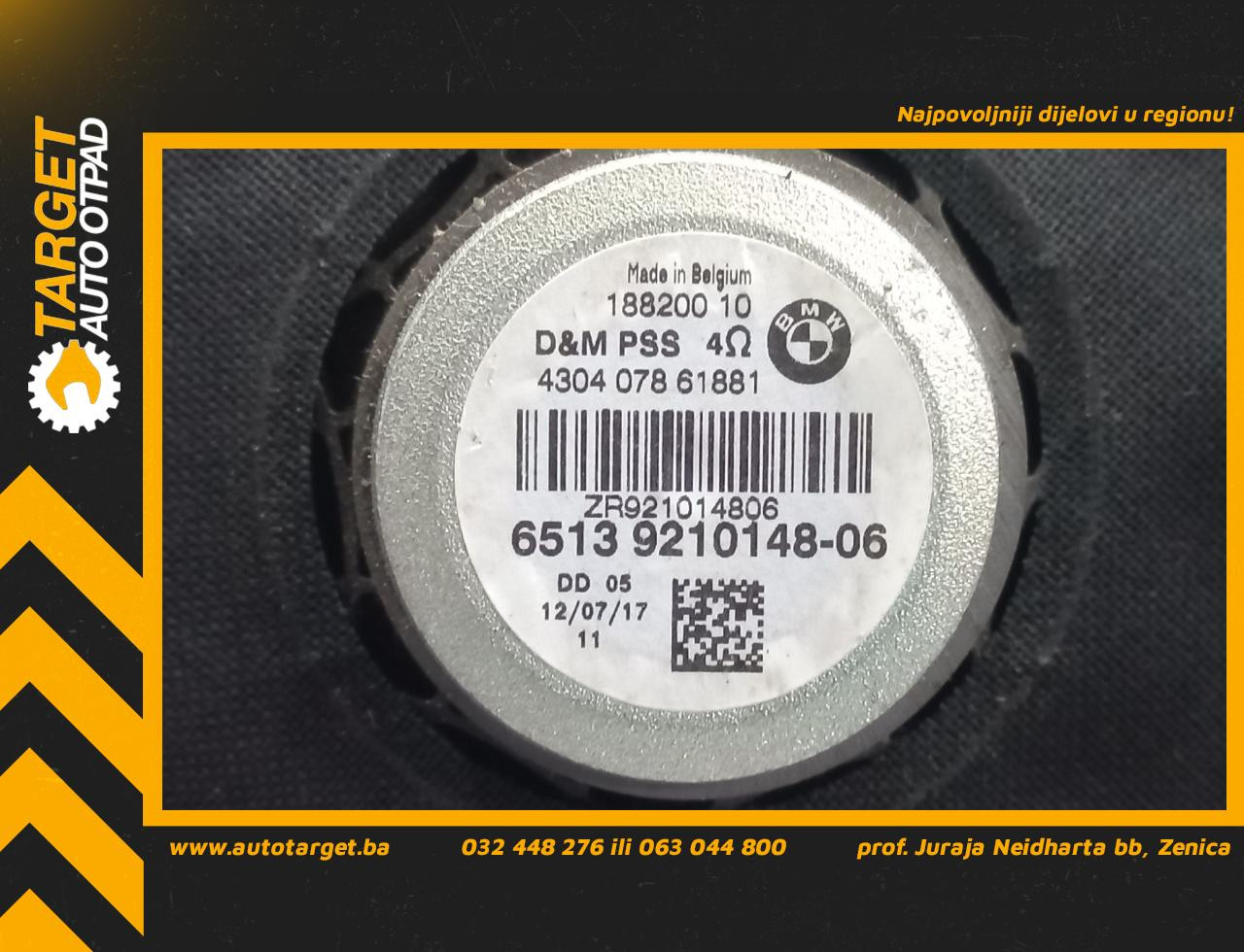 DIJELOVI ZVUCNIK BMW SERIJA 1 (F20/F21) > 11-15 2.0 9210148