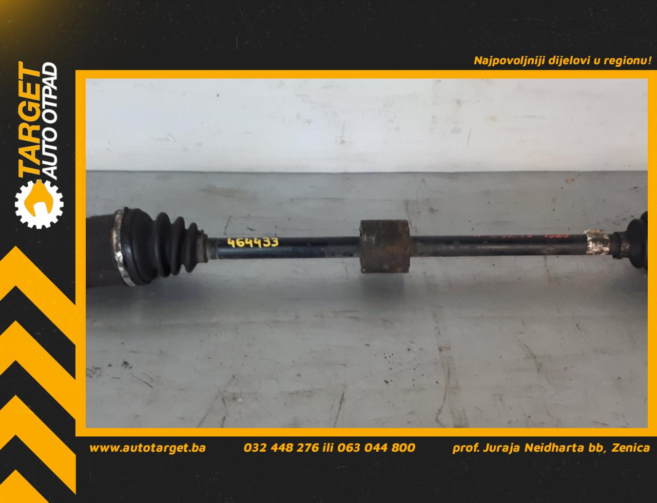 DIJELOVI POLUOSOVINA OPEL CORSA COMBO C > 03-11