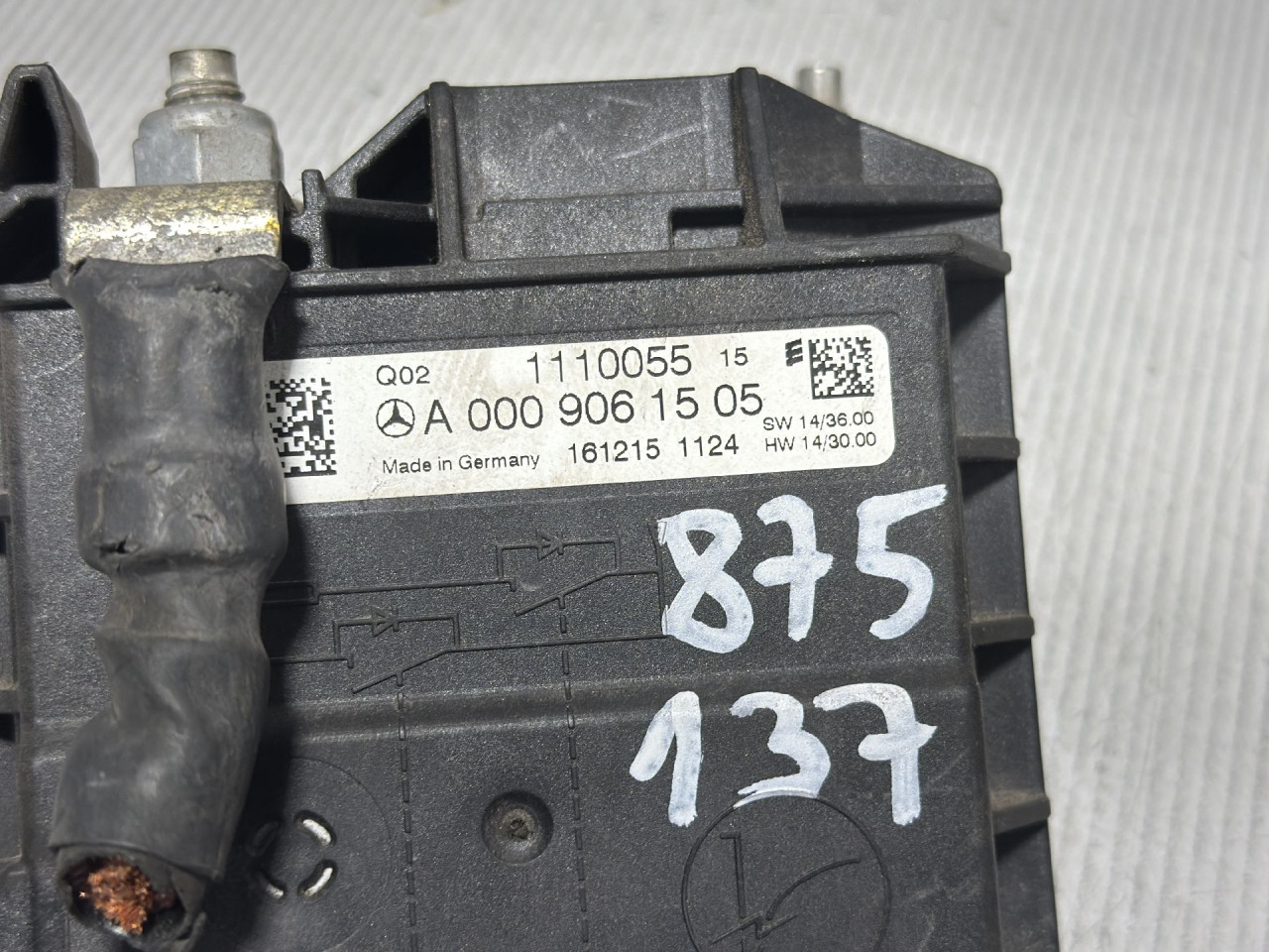 DIJELOVI KLEMA MERCEDES GLC (X253) > 16-22 2.2 A0009061505