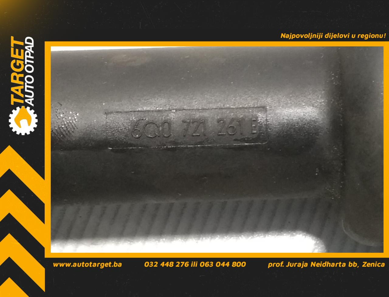 DIJELOVI CILINDAR SEAT IBIZA > 08-12 1.2 6Q0721261E
