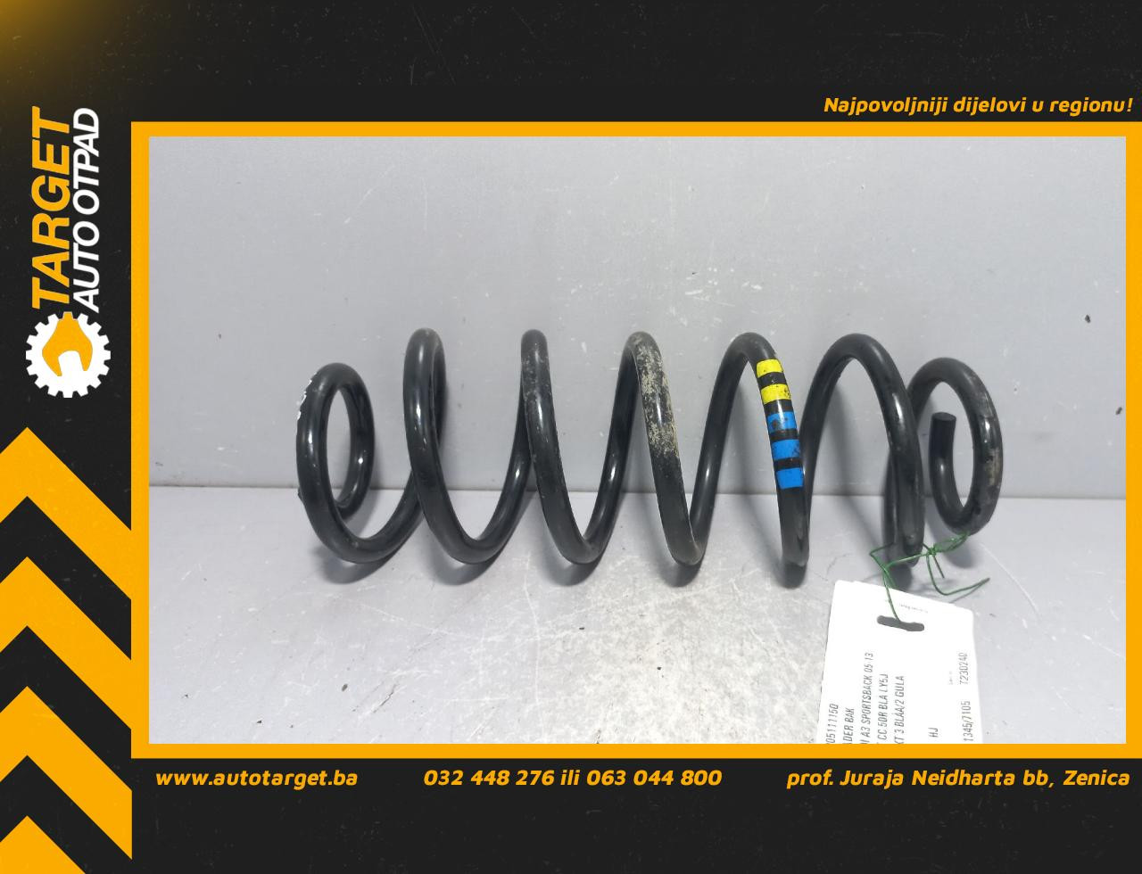 DIJELOVI OPRUGA AMORTIZERA AUDI A3 > 08-12 8P0511115Q
