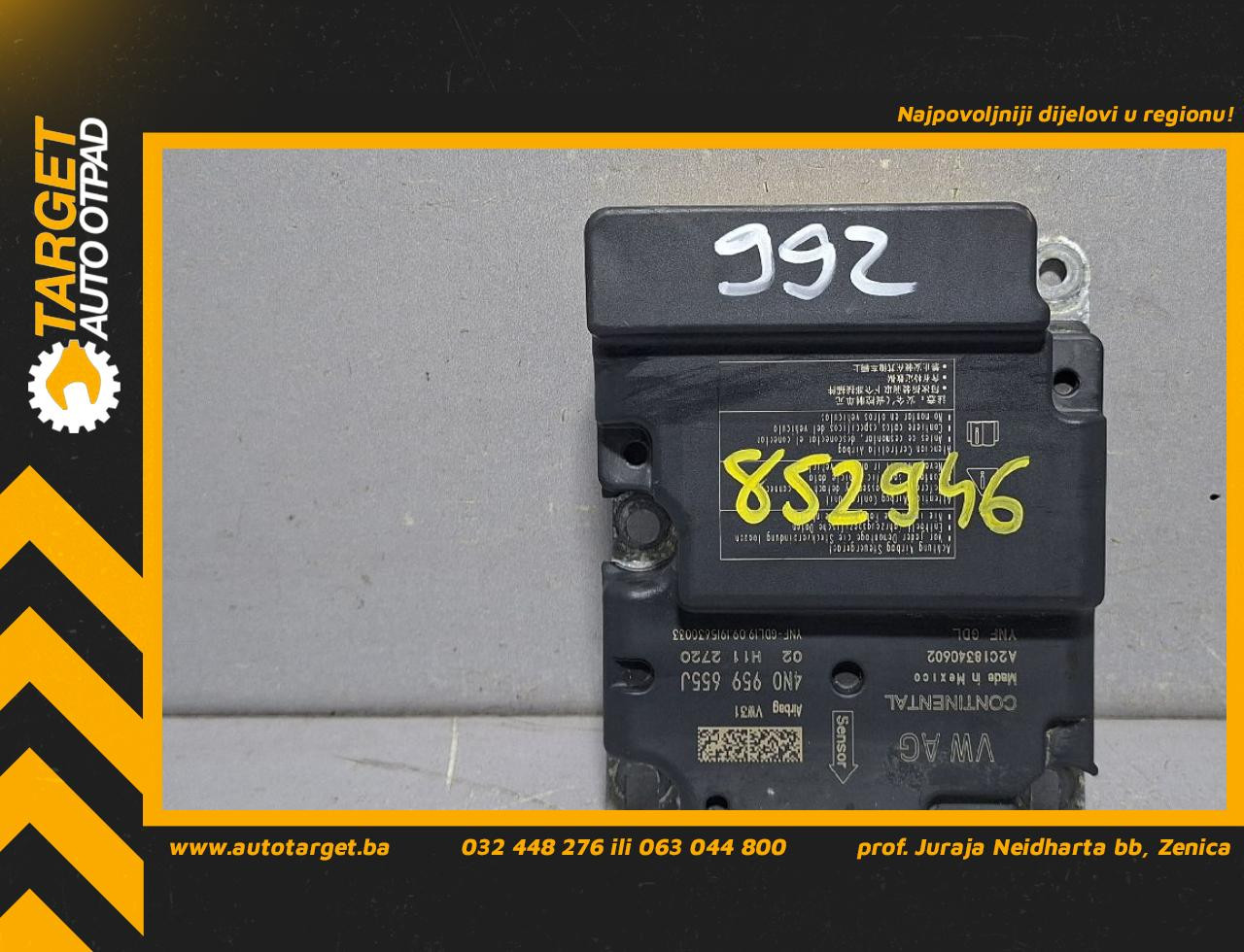 DIJELOVI ELEKTRONIKA AIRBAGA AUDI A6 4K > 18- 2.0 4N0959655J