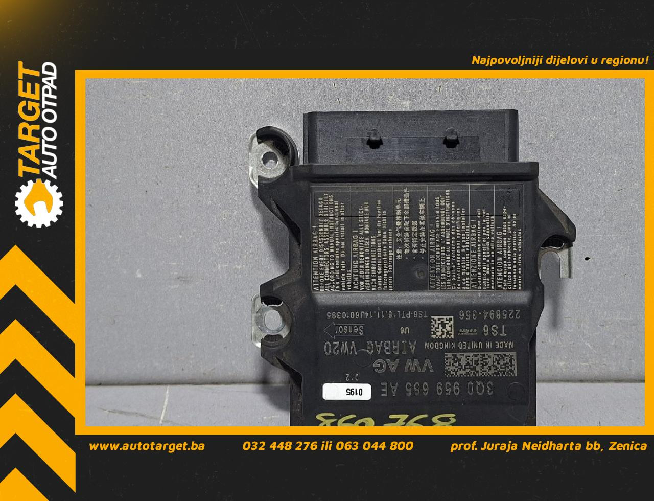 ELEKTRONIKA AIRBAGA VW PASSAT B8 > 14-19 3Q0959655AE
