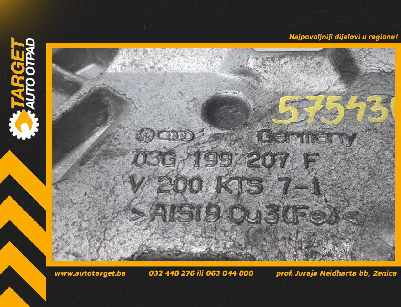 DIJELOVI NOSAC MOTORA VW PASSAT B6 > 05-10 1.9 03G199207F