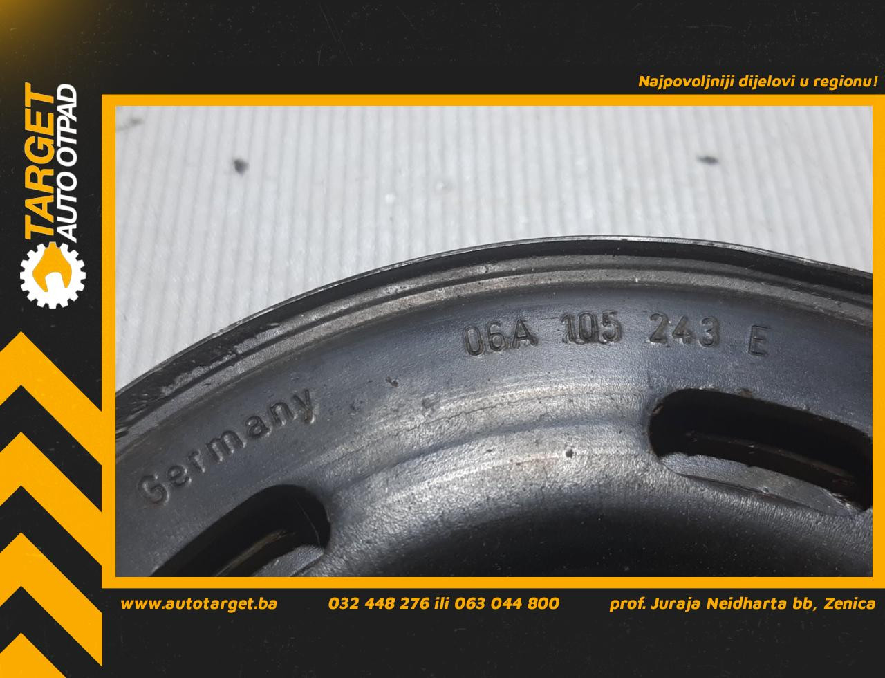 DIJELOVI REMENICA VW PASSAT B6 > 05-10 2.0 06A105243E