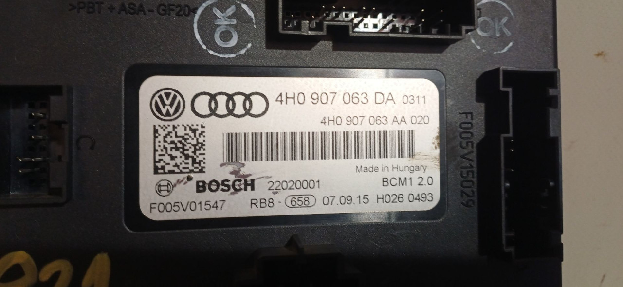 BCM ELEKTRONIKA VW TOUAREG > 14-18 4H0907063DA