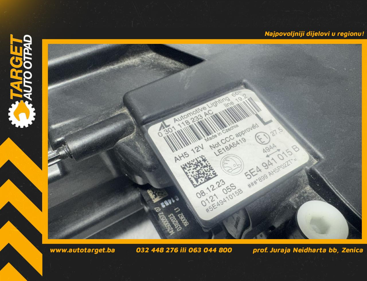 DIJELOVI FAR SKODA OCTAVIA > 19- 5E4941015B