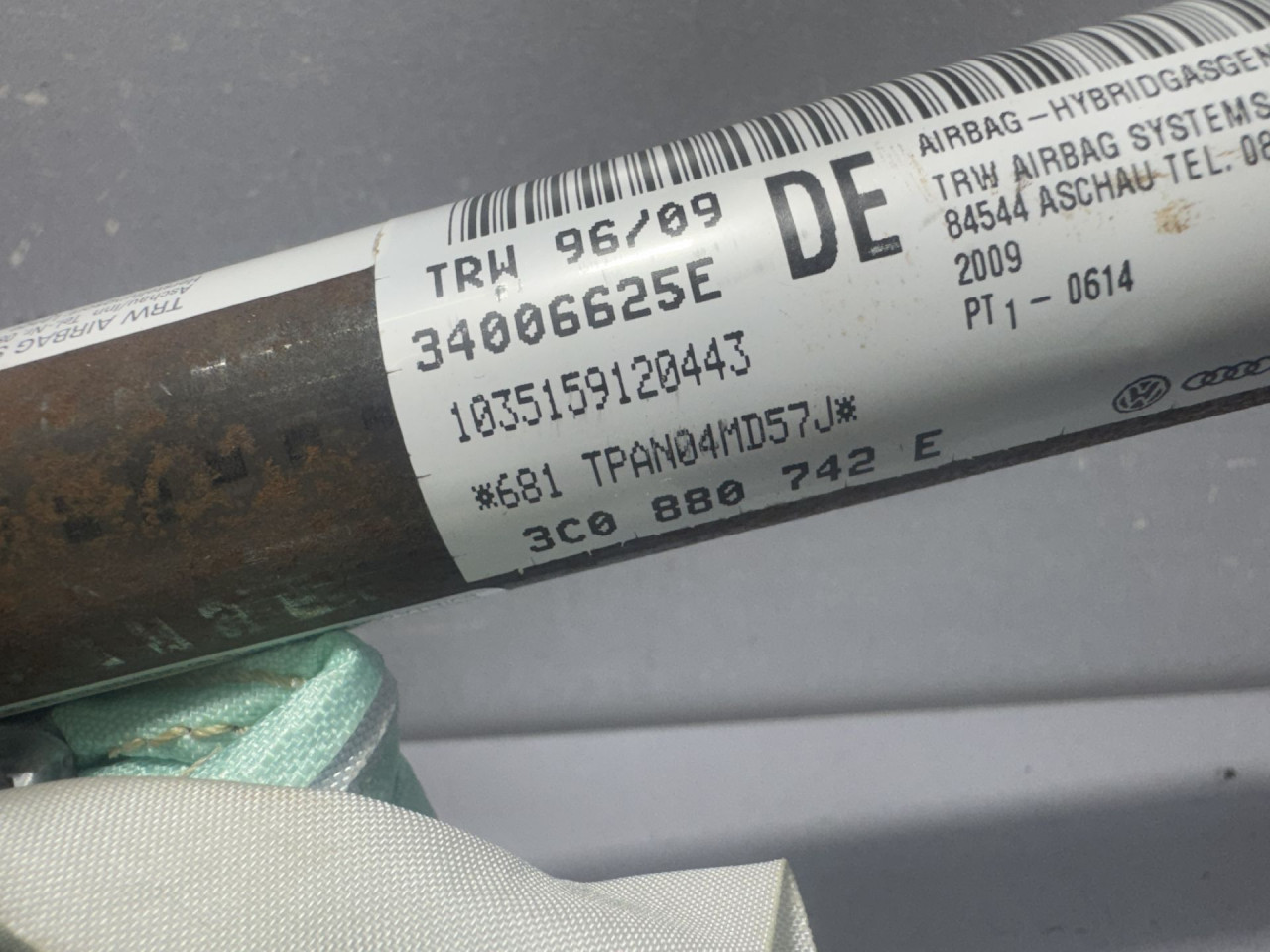 KROVNI AIRBAG VW PASSAT B6 > 05-10 3C0880742E
