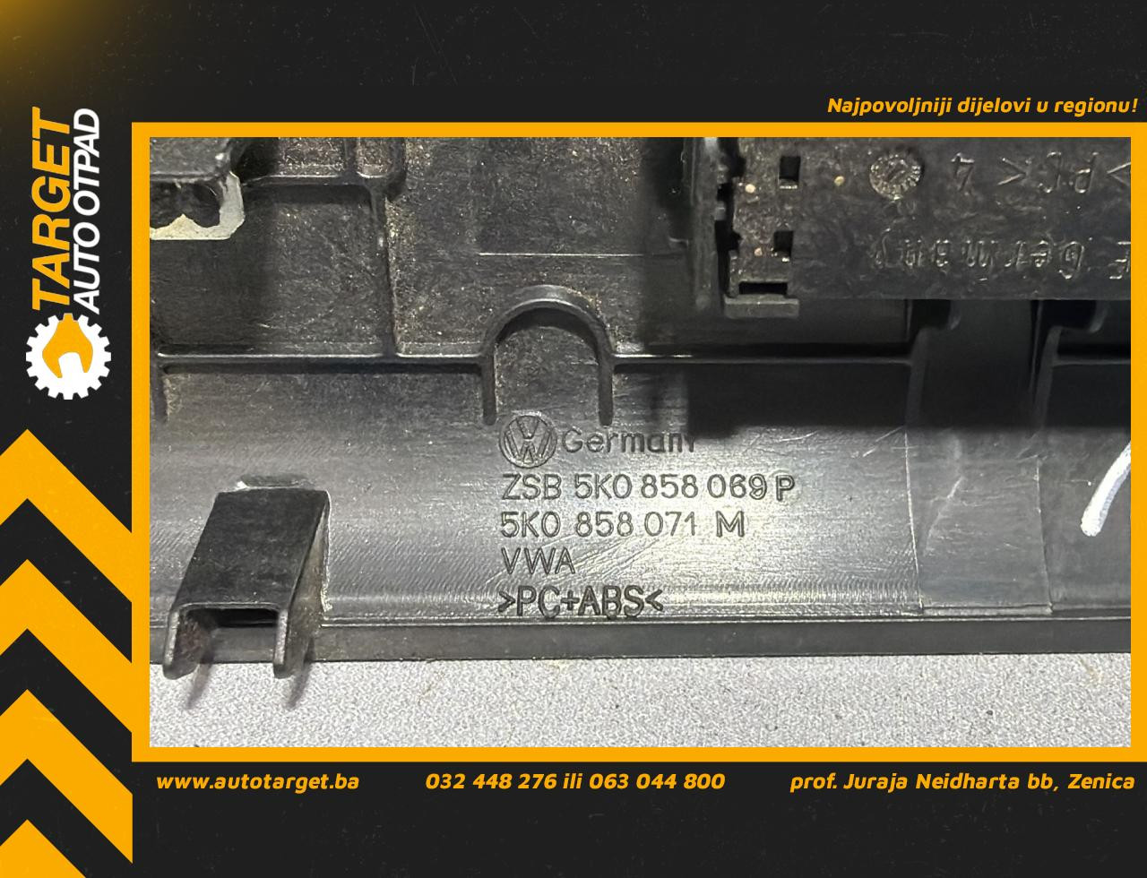 DIJELOVI BLENDA VW GOLF 6 > 08-12 1.6 5K0858069P