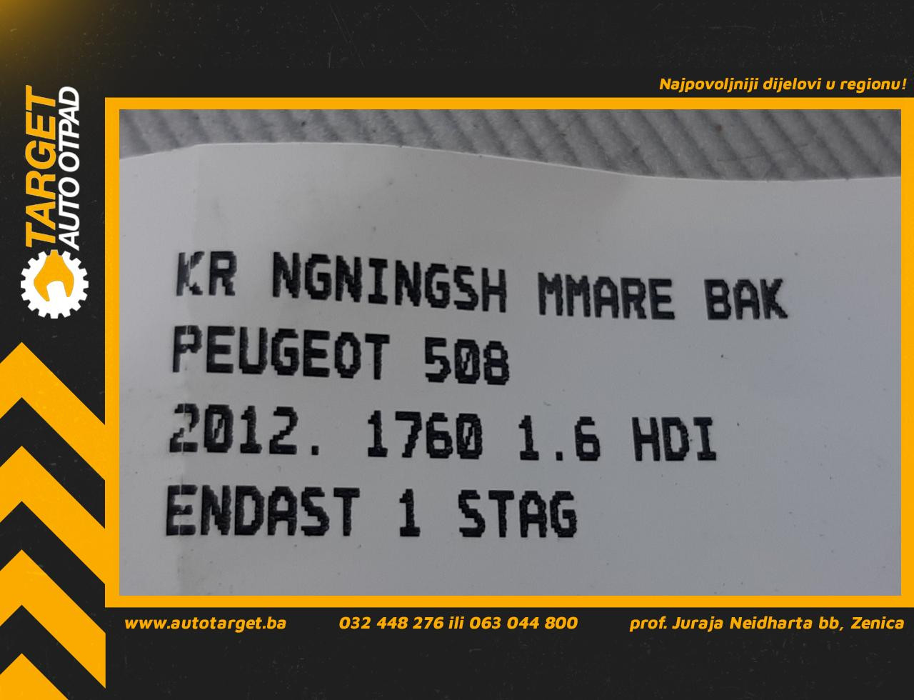 DIJELOVI STABILIZATOR PEUGEOT 508 > 11-14