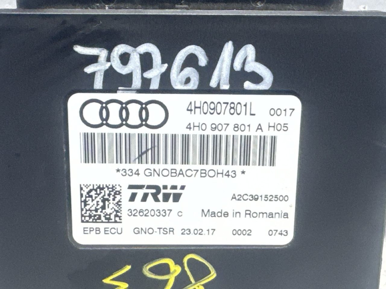 ELEKTRONIKA MODUL AUDI A6 4G > 14-18 4H0907801L