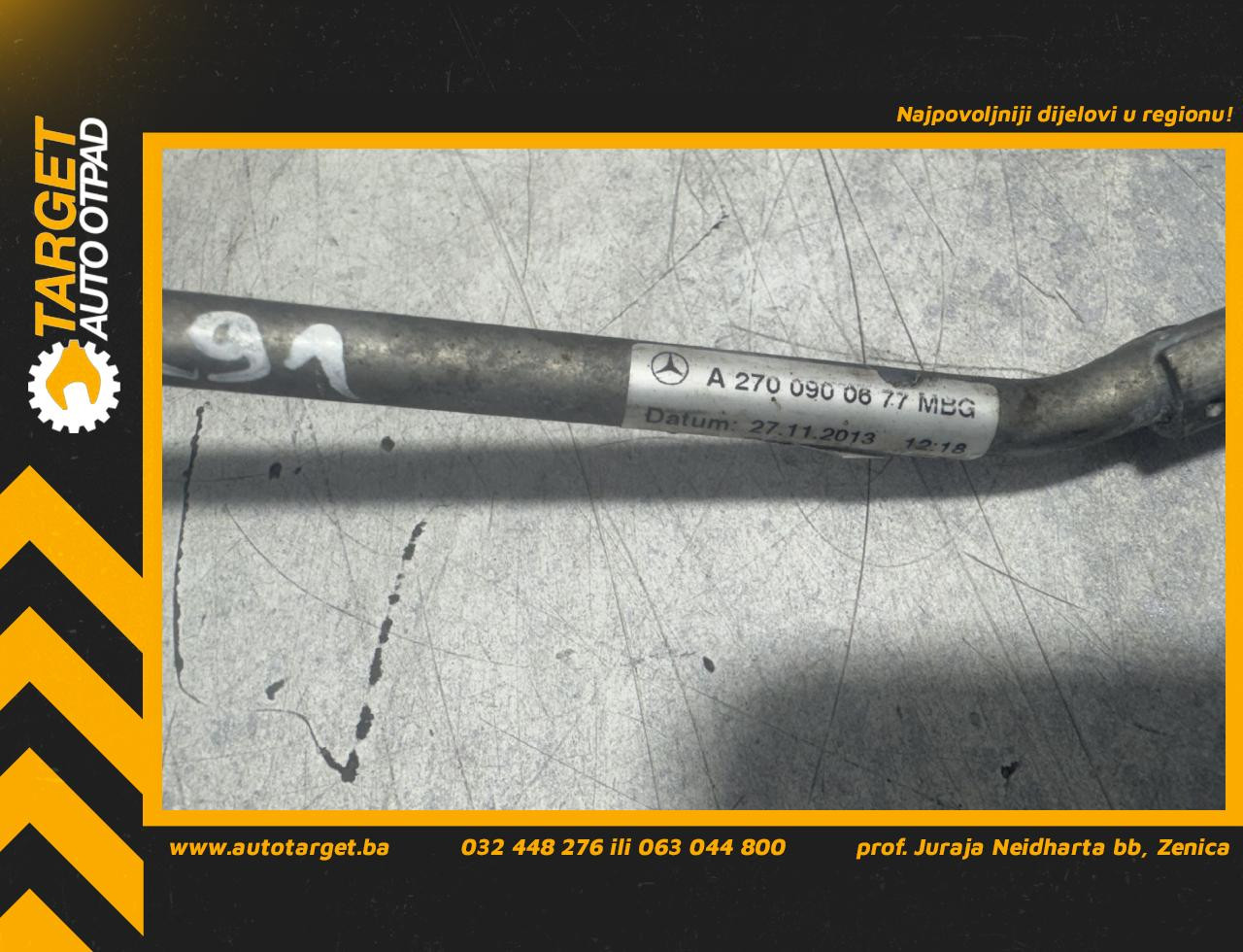 DIJELOVI CRIJEVO MERCEDES B KLASA (W246) > 14-19 1.6 A2700900677