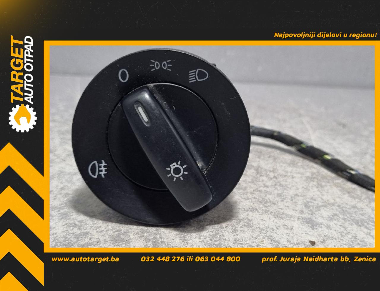 DIJELOVI PREKIDACI SVJETLA VW CADDY > 03-10 1.9 1T0941431T