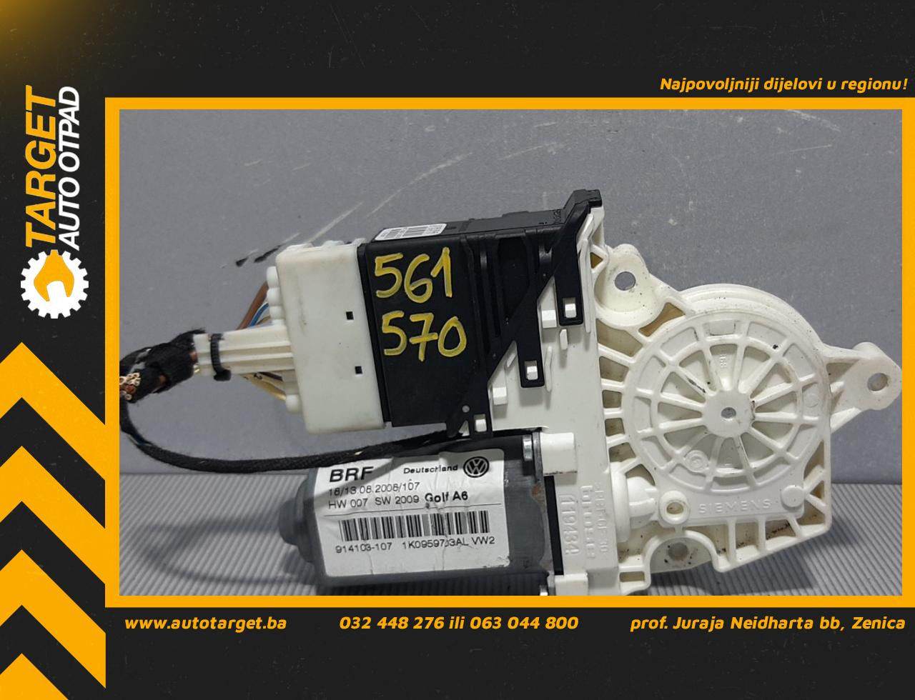 MOTORIC PODIZACA STAKLA VW GOLF 6 > 08-12 1K0959703AL