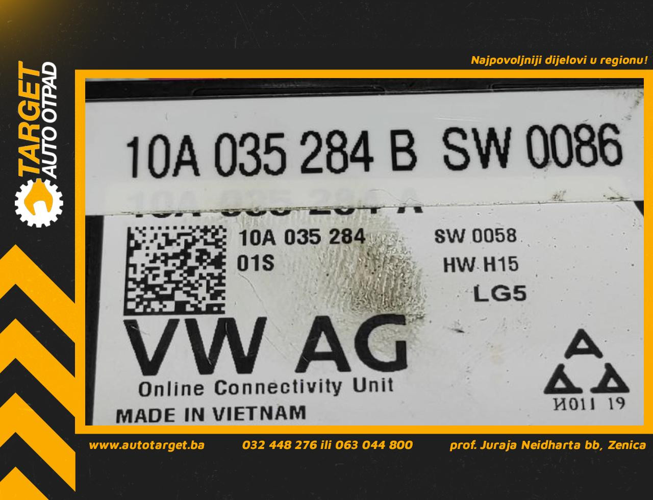 DIJELOVI ELEKTRONIKA MODUL VW ID.3 > 19- 10A035284B