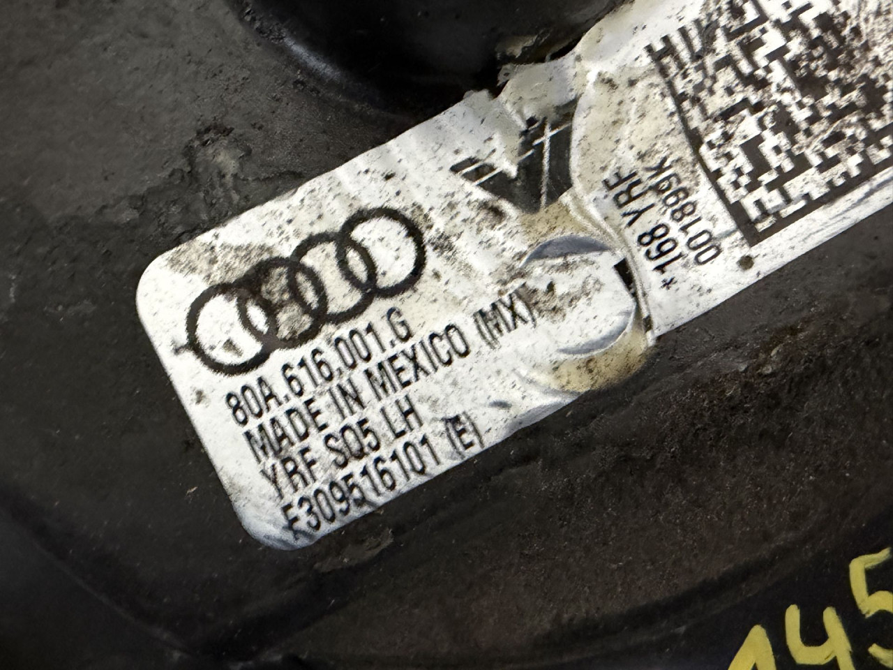 DIJELOVI ZRACNI JASTUK AUDI Q5 (FY) > 17 - 20  3.0 80A616001G