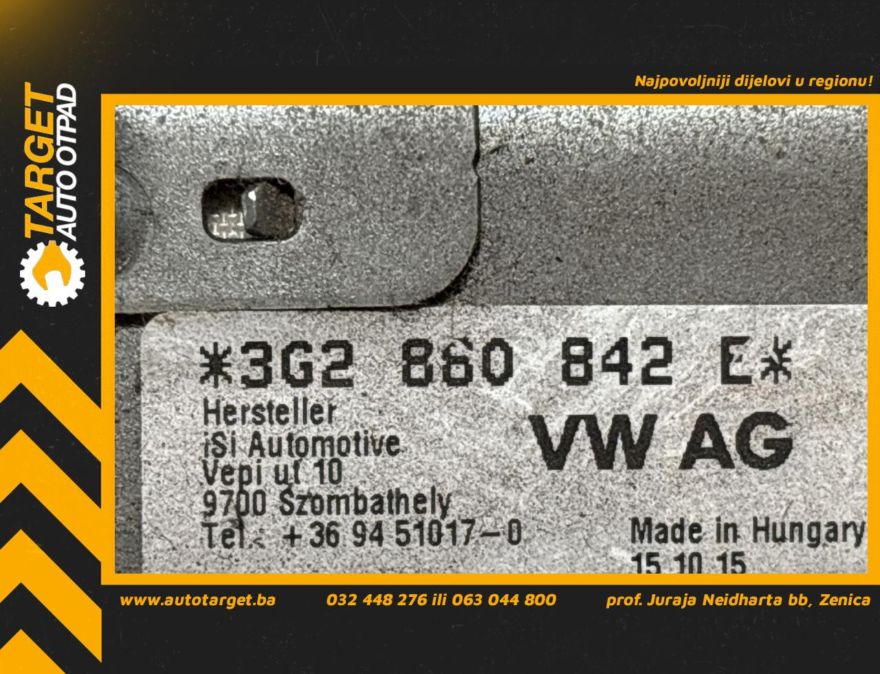 DIJELOVI AIRBAG NOGU VW PASSAT B8 > 14-19 2.0 3G2880842E