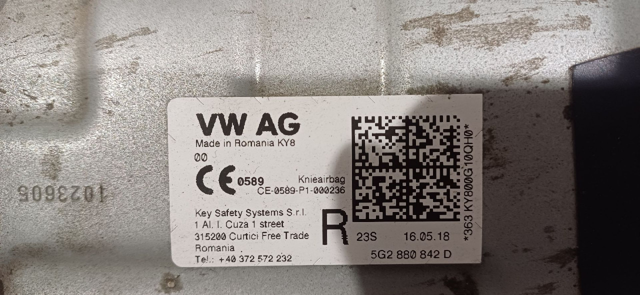 AIRBAG NOGU SKODA OCTAVIA > 17-19 5G2880842D