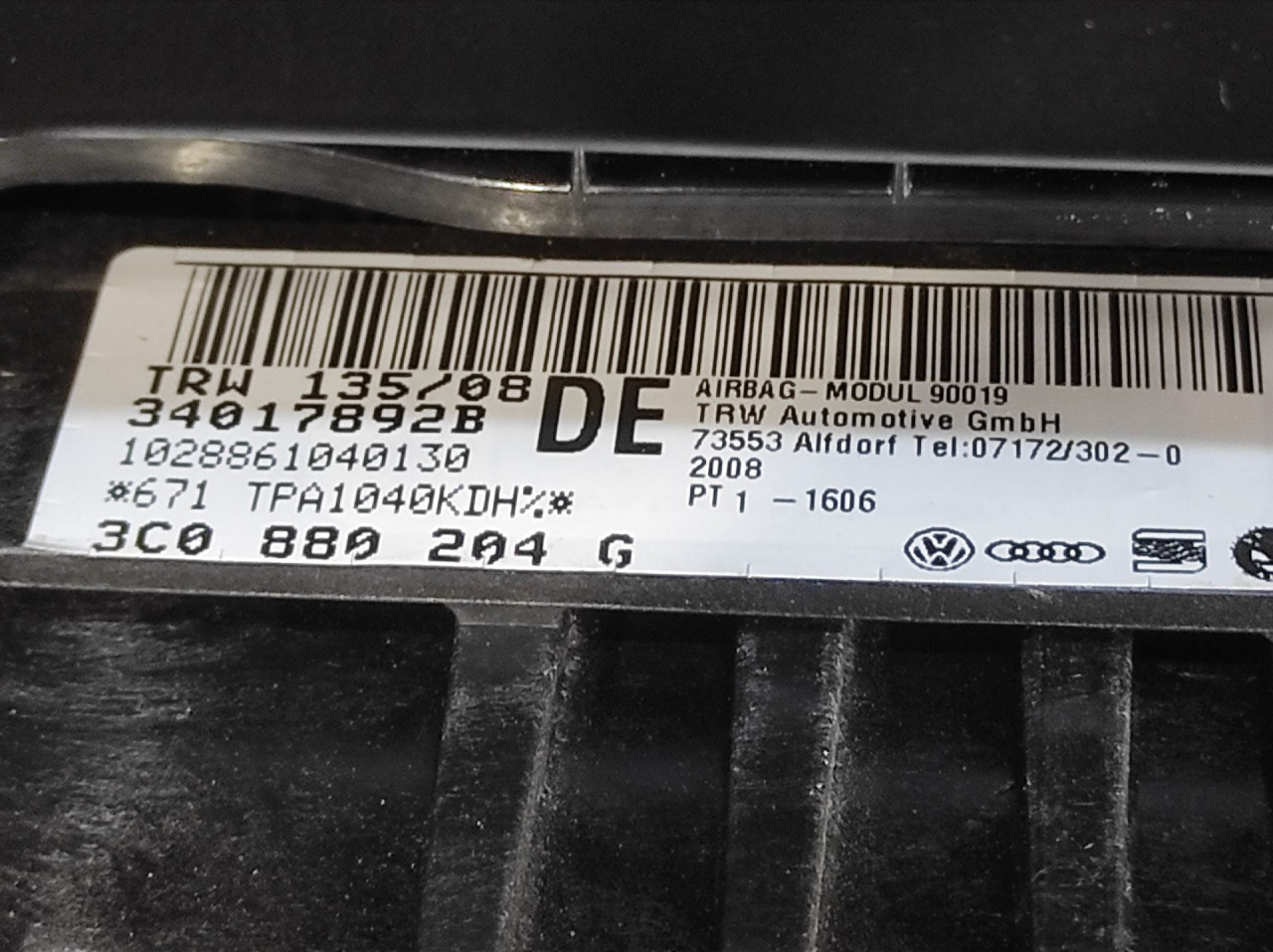 AIRBAG SUVOZACA VW PASSAT B6 > 05-10 3C0880204G