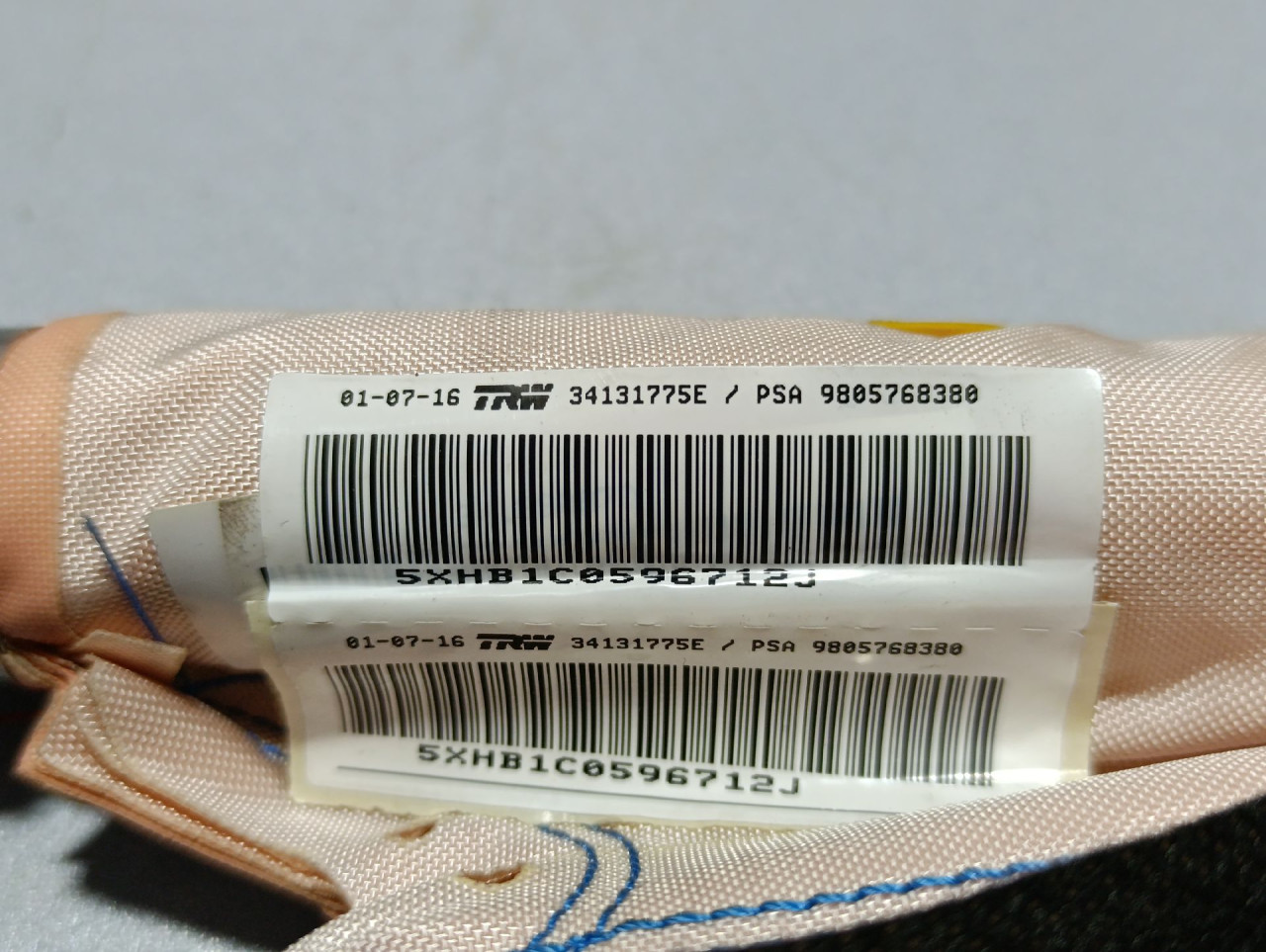 KROVNI AIRBAG PEUGEOT 308 > 13-17 9805768380