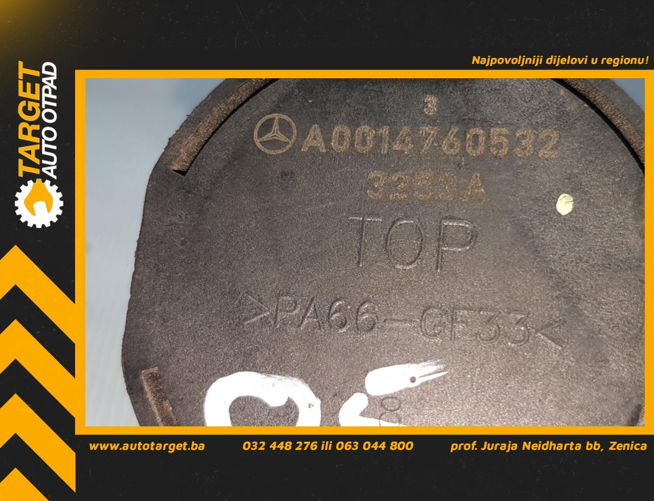 VAKUM VENTIL MERCEDES GLA (X156) > 13-16 A0014760532
