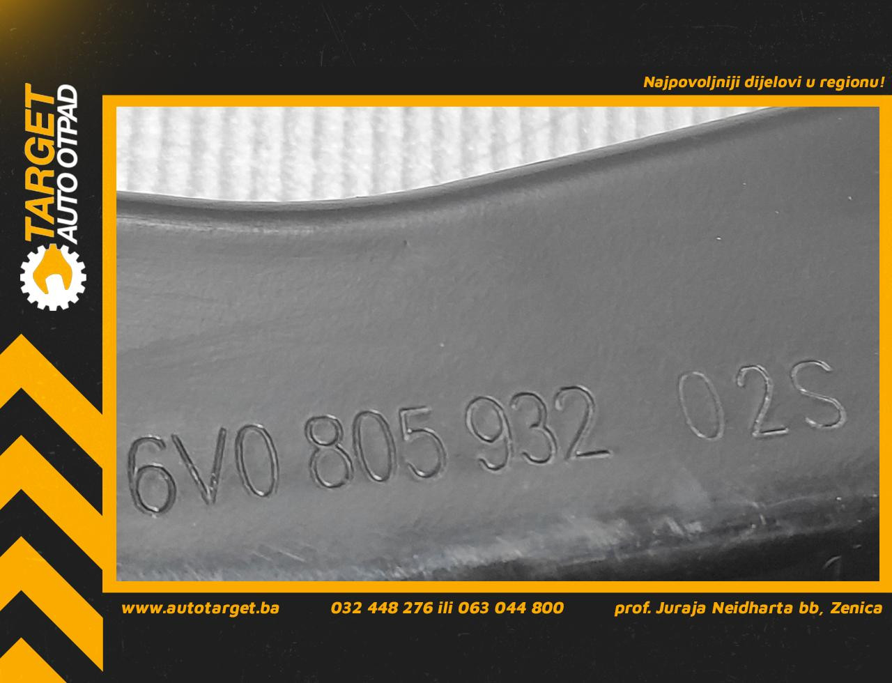 DIJELOVI NOSAC FARA SKODA FABIA > 14- 1.4 6V0805932
