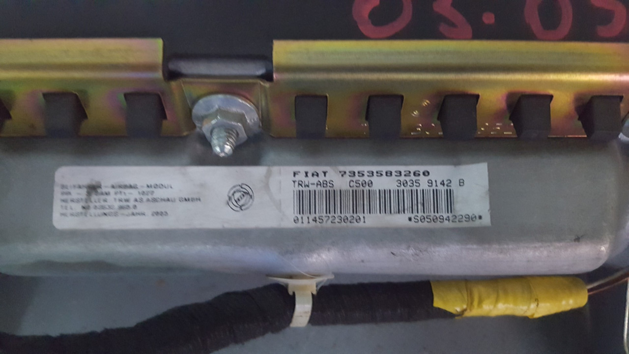 AIRBAG SUVOZACA FIAT PUNTO > 03-11 7353583260