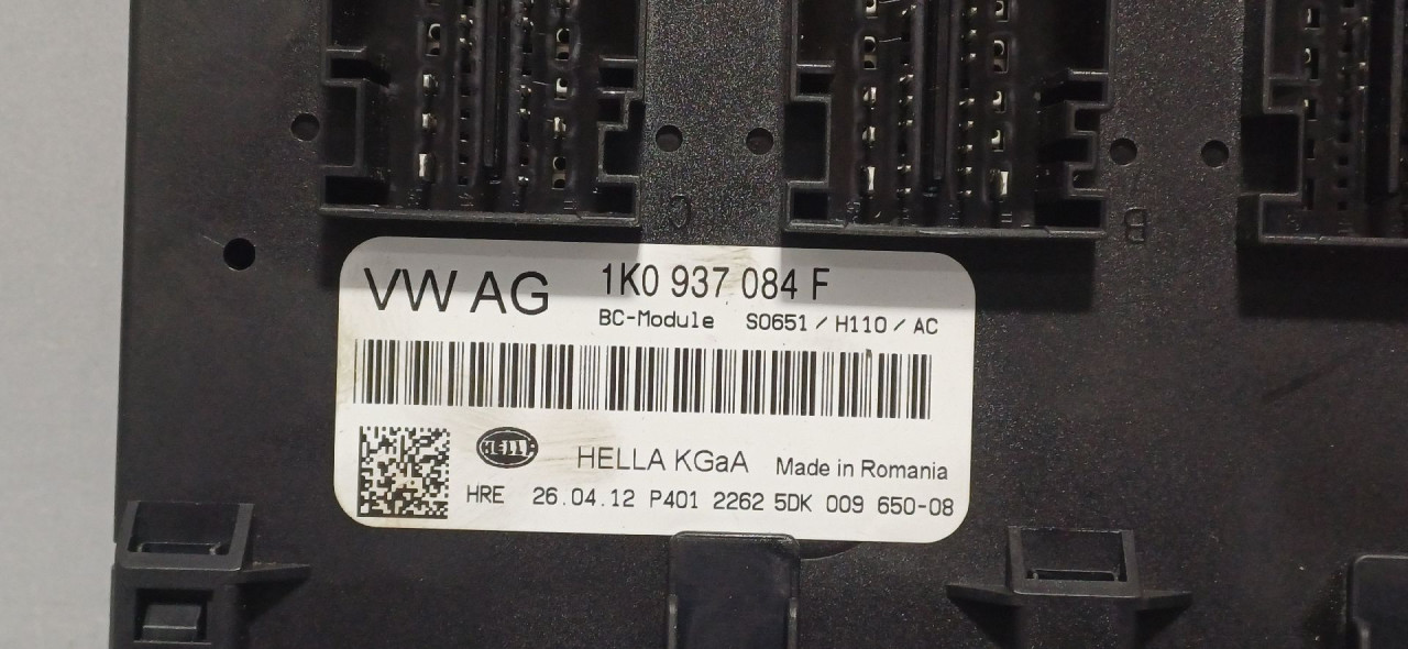 BCM ELEKTRONIKA VW GOLF 6 > 08-12 1K0937084F