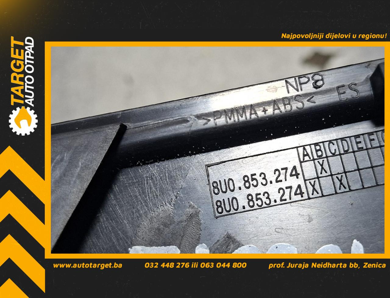 DIJELOVI LAJSNA AUDI Q3 > 11-15 2.0 8U0853274