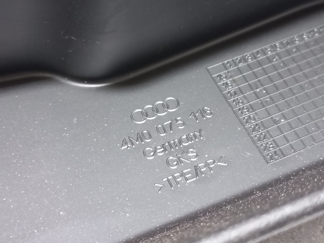 POKLOPAC NA BLATOBRANU AUDI Q7 > 15-19 4M0075116