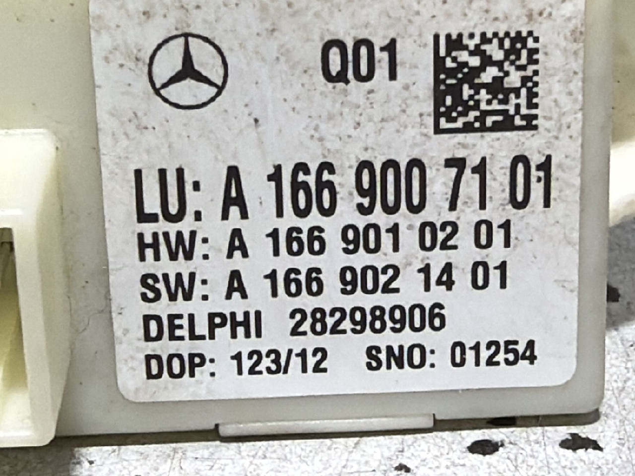 ELEKTRONIKA MODUL MERCEDES C KLASA (W204/S204) > 10-11 A166900710