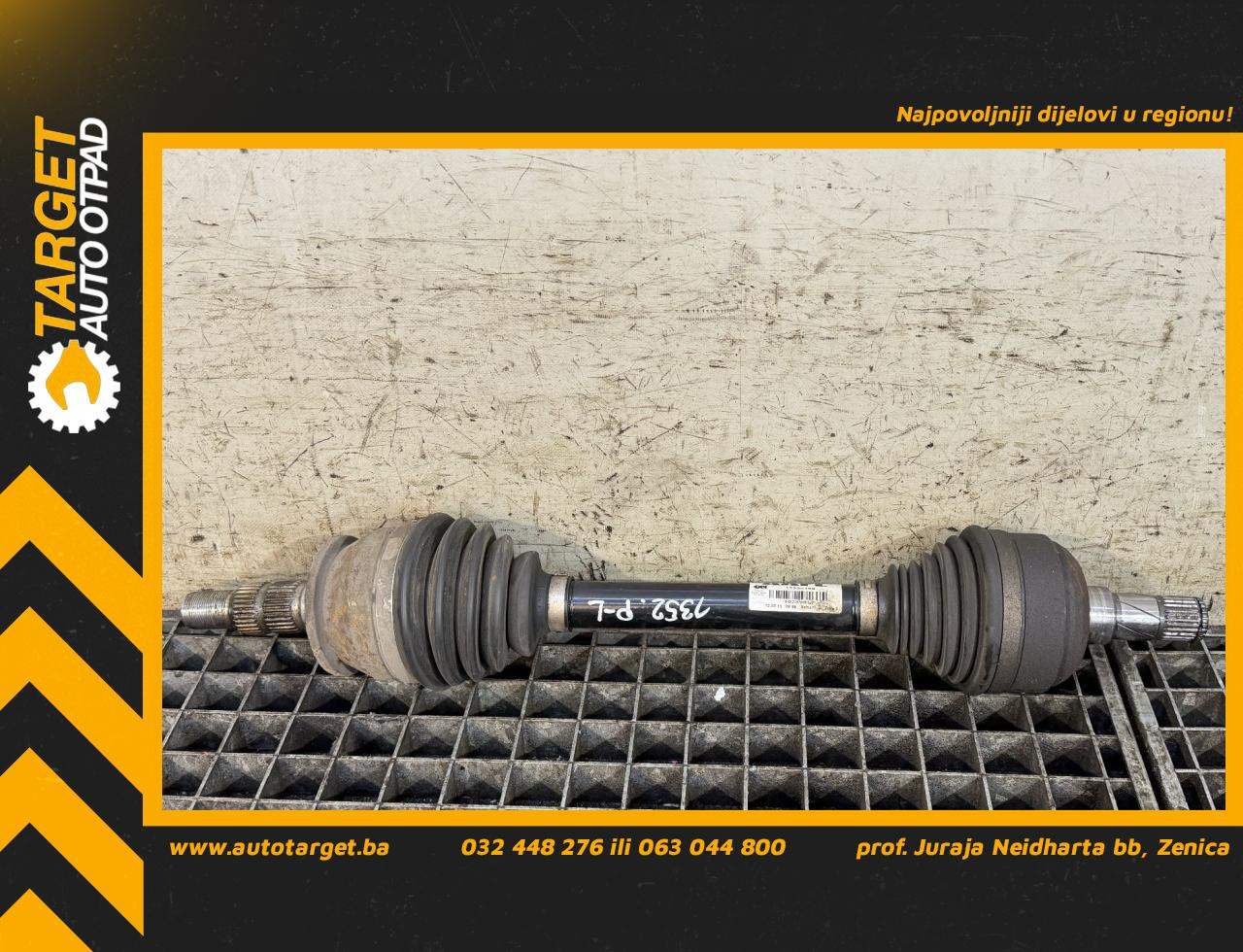 DIJELOVI POLUOSOVINA OPEL ASTRA J > 12-15 1.6 13335135