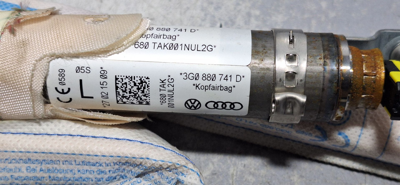 DIJELOVI KROVNI AIRBAG VW PASSAT B8 > 14-19 3G0880741D