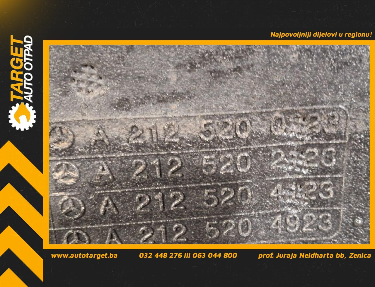 PODNA ZASTITA MERCEDES E KLASA (W212) > 13-16 A2125200223